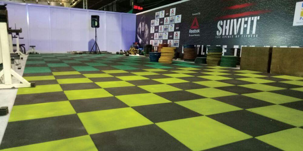 Rubber Flooring Tiles for Gym